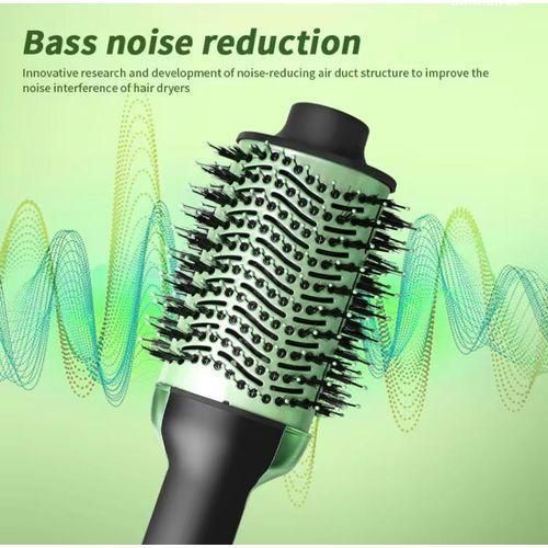 فرشاة تصفيف الشعر بالهواء الساخن ثلاثية الأبعاد من أفوكادو - فرشاة بقوة 2000 واط لتنعيم الشعر وتكثيفه، لتجفيف سريع وتصفيف احترافي