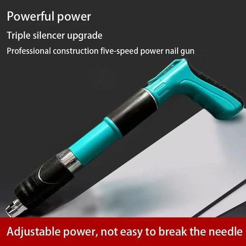 مسدس مسامير هوائي أوتوماتيكي، مسدس برشام - أداة تثبيت عملية، مسدس مسامير تثبيت + 20 عبوة إعادة تعبئة