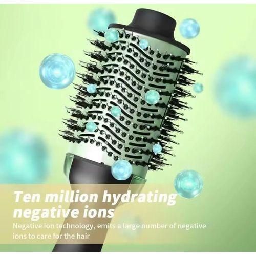 فرشاة تصفيف الشعر بالهواء الساخن ثلاثية الأبعاد من أفوكادو - فرشاة بقوة 2000 واط لتنعيم الشعر وتكثيفه، لتجفيف سريع وتصفيف احترافي