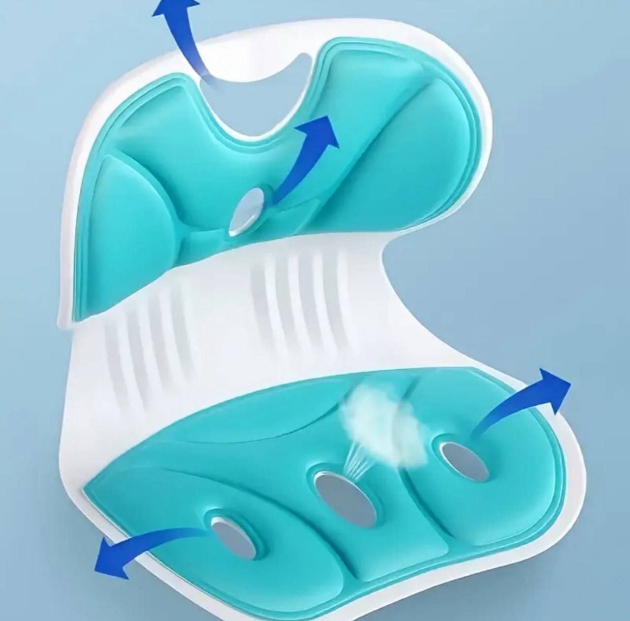 كرسي مريح لدعم الظهر، وسادة قطنية طبية لتصحيح وضعية الجسم وتخفيف آلام أسفل الظهر - مثالي للمكتب، والجلوس على الأرض، والمنزل - تصميم متعدد الألوان للبالغين والأطفال